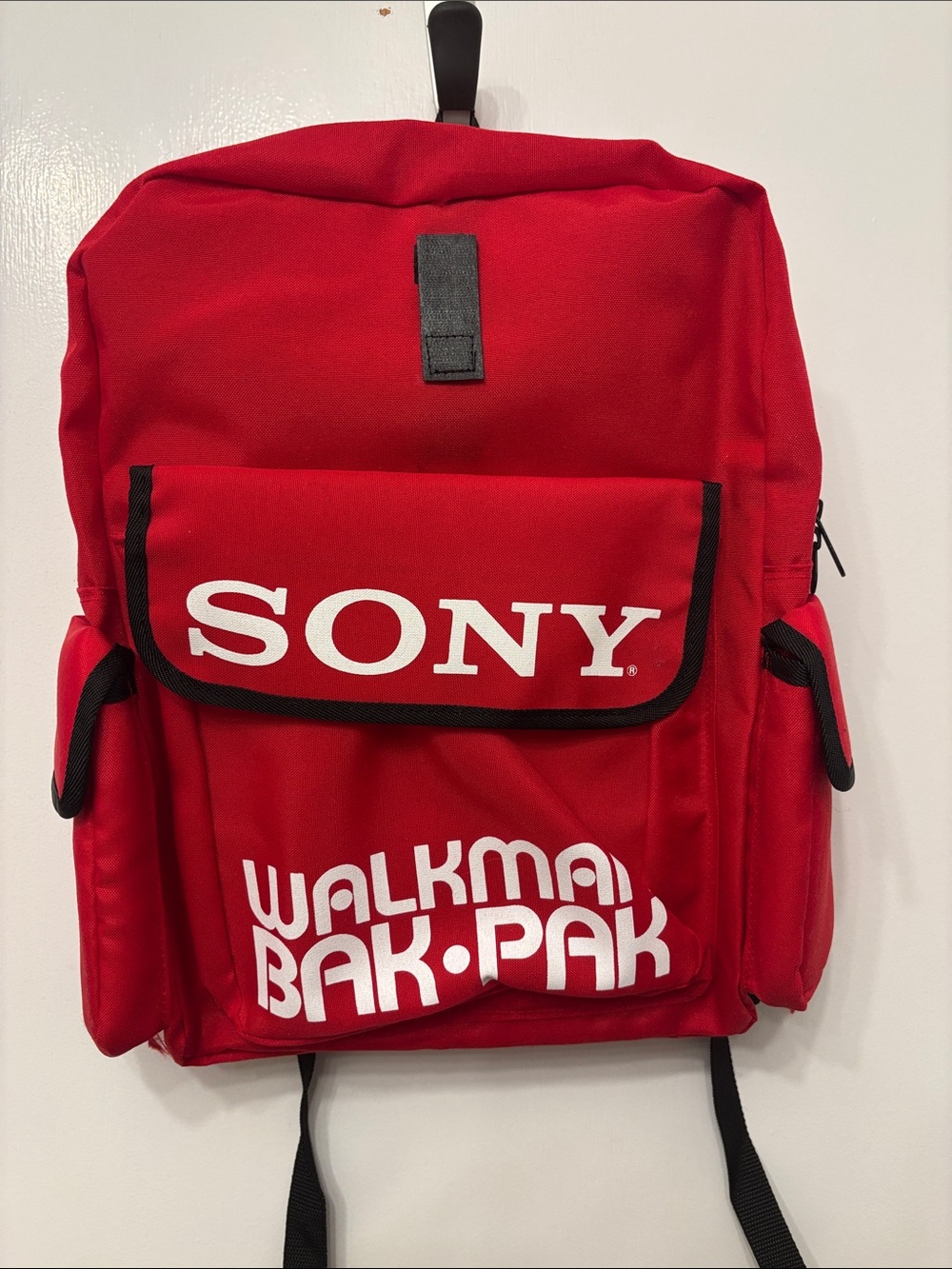 Vintage Promo Release Sony Red Walkman Bak-Pak Backpack